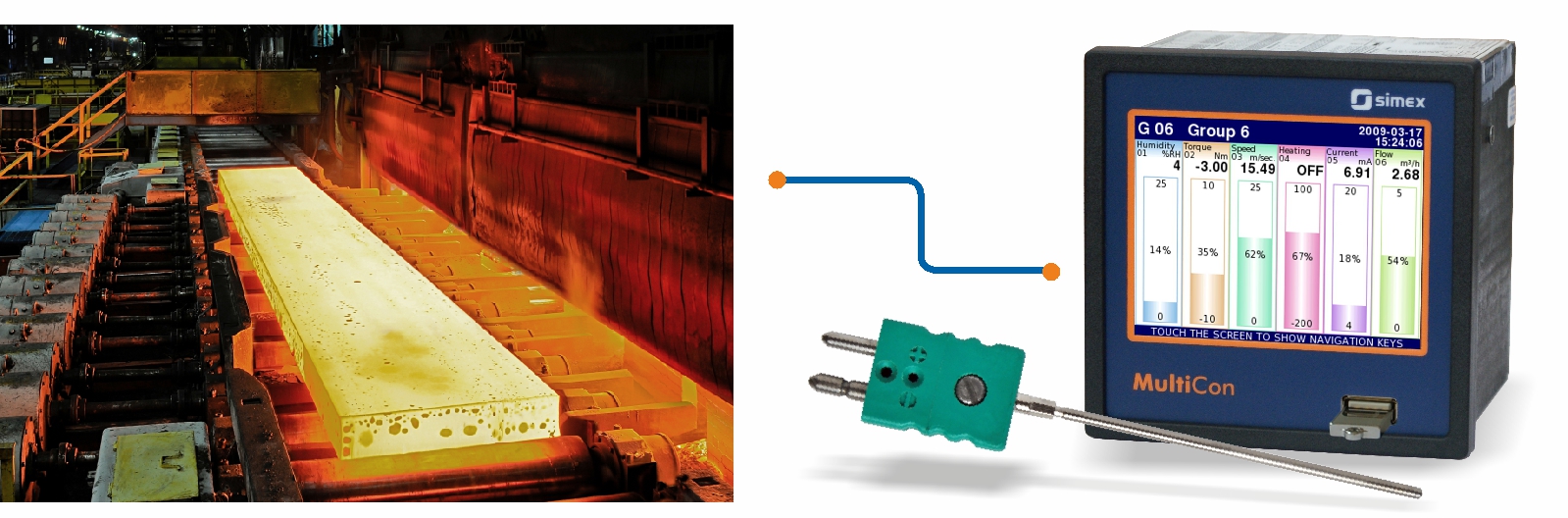 MultiCon and SCT300 in the steel hardening process