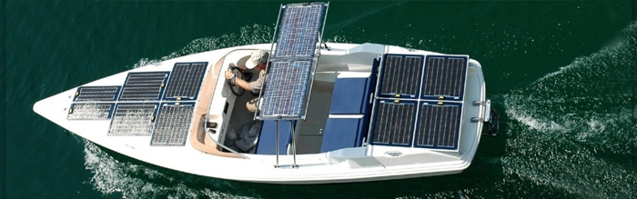 Multicon on a solar boat