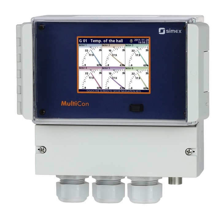 Multichannel data recorder in wall enclosure CMC-N16